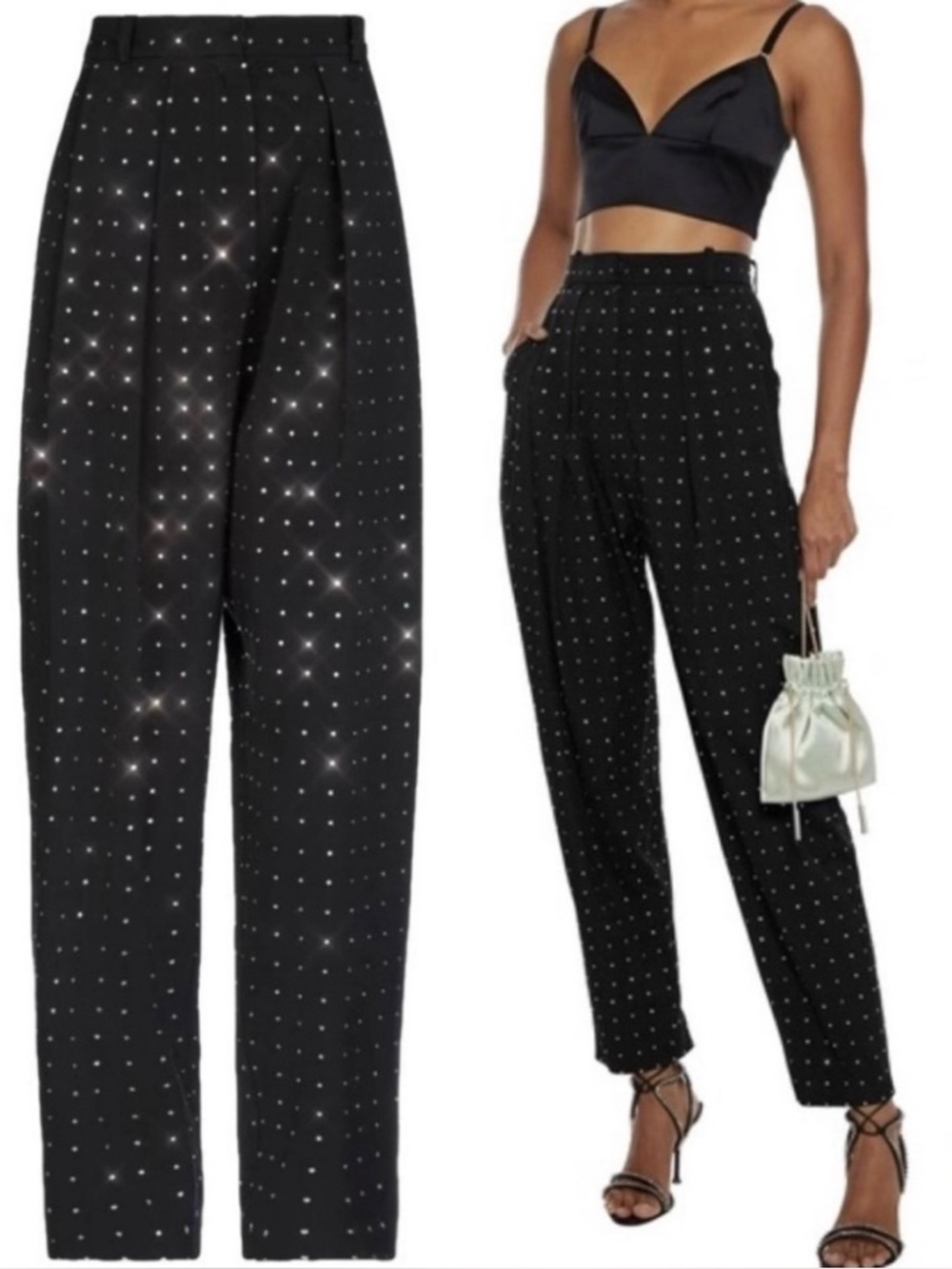 Magda Butrym Shaldon Swarovski Embellished Pant